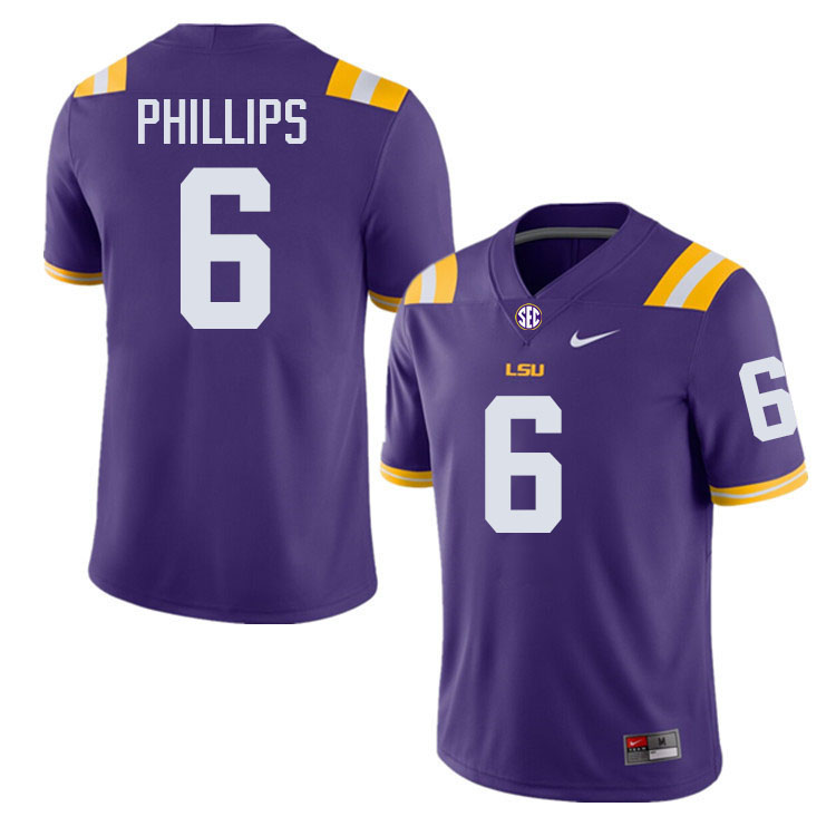 Jacob Phillips LSU Tigers Jersey,Louisiana State University Tigers Football Jersey-Purple